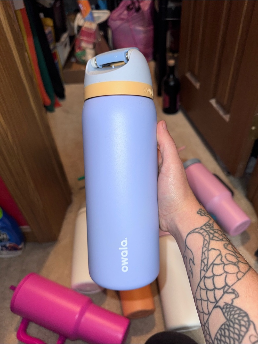 Owala Lavender & Cream Insulated Water Bottle